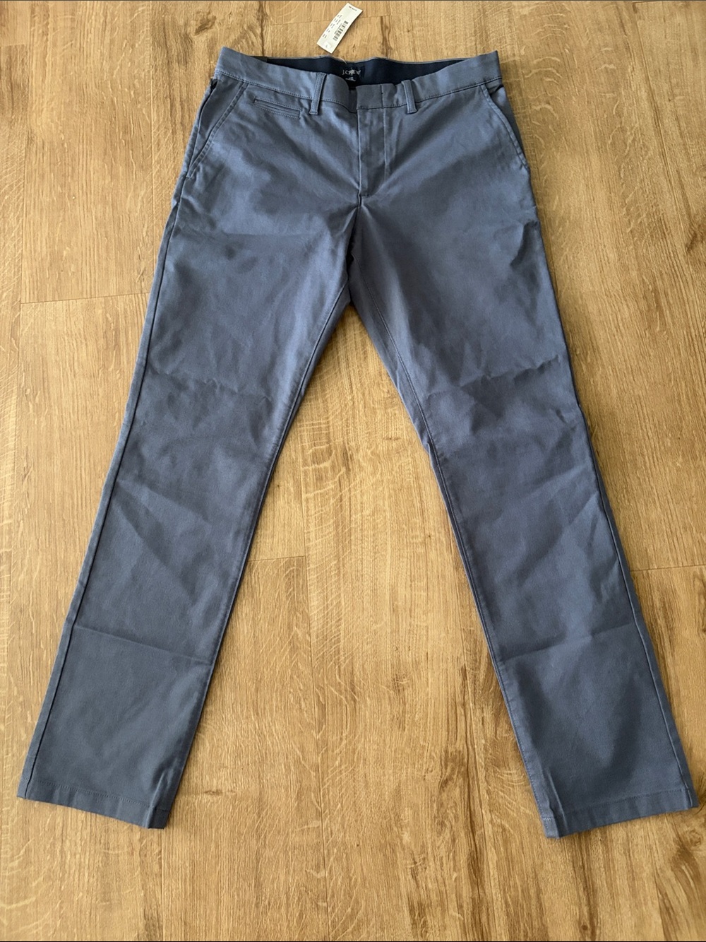 J. Crew Men's Oxford Tech Pant in Slate Blue Slim Fit